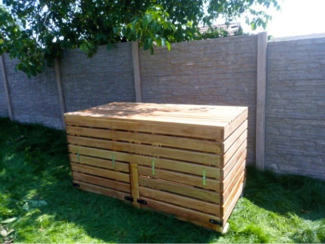 Drevený kompostér - kompostovanie v záhrade